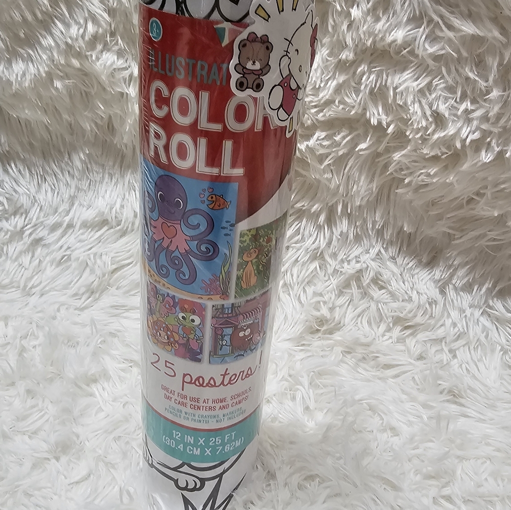 Color Roll Activity Set Color Zone Color Roll 25 Coloring Posters Kids Fun - Picture 4 of 5